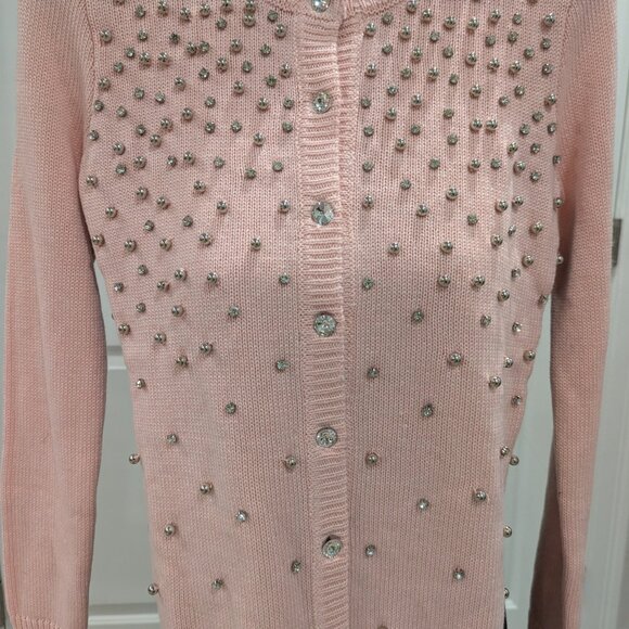 Boston Proper Blush Pink Embellished Sweater XXS - Picture 5 of 7